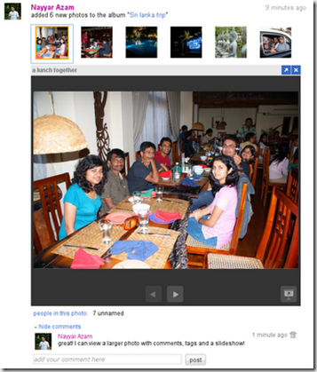 In-Line Photo Browsing