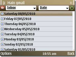 Folded mails by date