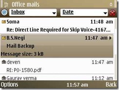 Unread Message size whenhover over them