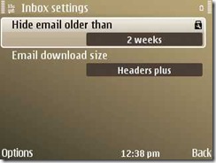 Gmail has options to show mails of only two weeks